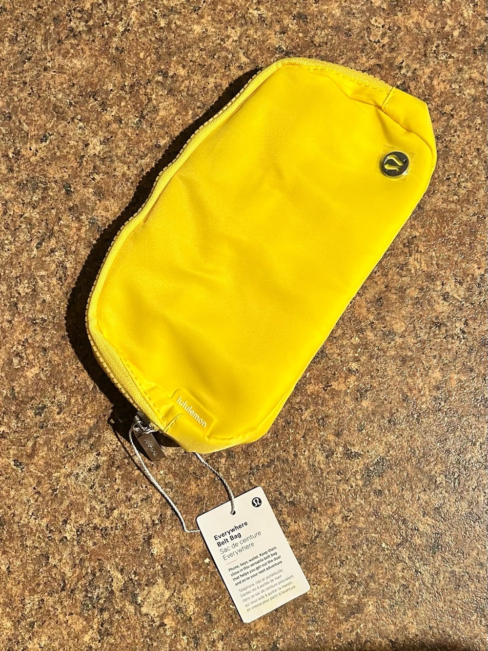Lululemon Yellow Travel Pouch with Mesh Organizers